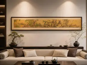 E2.“Thousand Rivers and Mountains” — Collectible Calligraphy Artwork — Fluorescent Anti‑Counterfeiting Markings