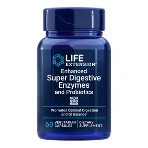 Life Extension Enhanced Super Digestive Enzymes and Probiotics 60 Vegetarian Capsules
