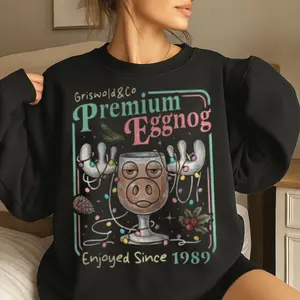 Griswold Family Christmas Unisex Sweatshirt, Eggnog Holiday Crewneck Hoodie, Vacation Inspired Matching Tshirt, Unisex Sweater Pullover Tee