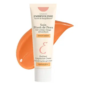 Embryolisse Radiant Complexion Cream for Glowing Skin. Hybrid Makeup & Face Moisturizer with Hyaluronic Acid. Golden Glow. Apricot Shade, 1.01 Fl.Oz.