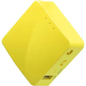 GL-MT300N-V2 (Mango) Portable Mini Travel Wireless Pocket VPN WiFi Router - 2X Ethernet Ports| USB 2.0| OpenWrt| OpenVPN/Wireguard for Public & Hotel Wi-Fi| Easy to Set up via Admin Panel