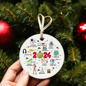 Notable Events 2024 Christmas Ornament, A Year To Remember Ornament 2024, A Year in Review, Year to Remember Gifts Idea, Commemorative 2024, Xmas Tree