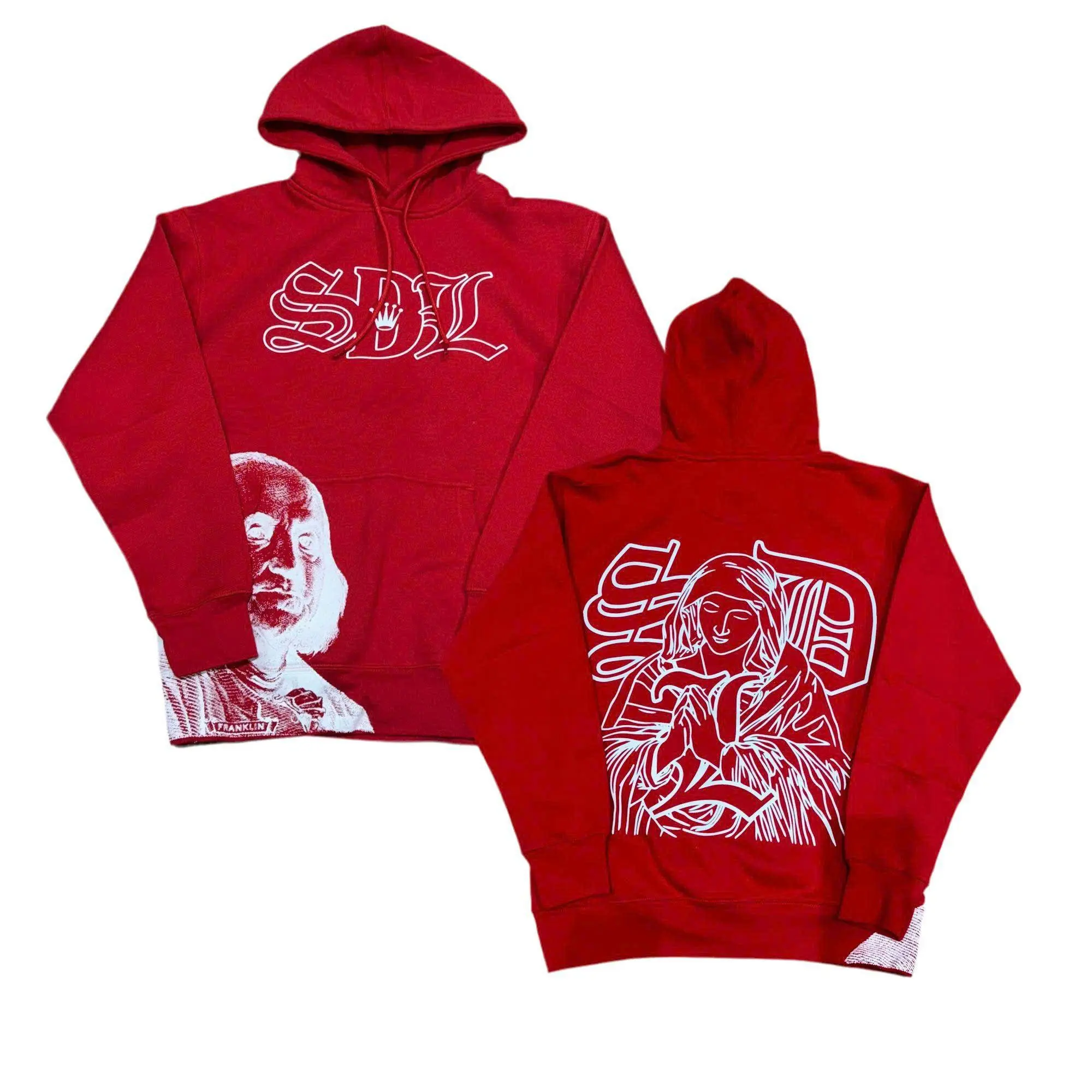 2026 S-DL Hoodies Red, Hip Hop Style, Streetwear Hoodie,  Trendy Outdoor Wear Daily Wear for Men, Designer Clothing, Gift for him, Gift for her, Birthday's gift