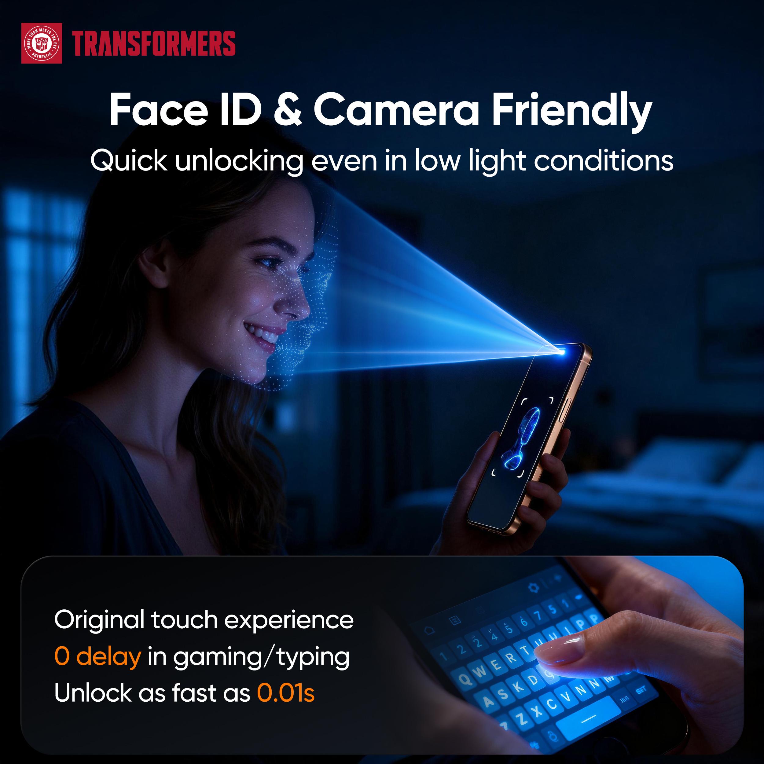 TRANSFORMERS 9H Tempered Glass Screen Protector for iPhone 17 16 15 14 13 Pro Max. HD Clear, Anti-Scratch, Anti-Fingerprint, Bubble-Free, Easy Install, Full Coverage, Case Friendly, High Sensitivity Protective Film