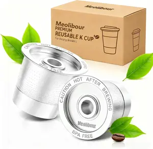 K Cups Coffee Pods 2 Pack Reusable Keurig 1.0 Stainless Steel Refillable K Cup Reusable Coffee Filter Keurig 1.0 Coffee Maker