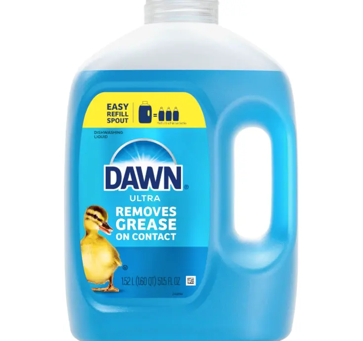 Dawn Ultra Original Dish Soap Refill Jug, Large Size Blue Liquid Dishwashing Detergent, Powerful Dish Soap for Grease, 51.5 oz