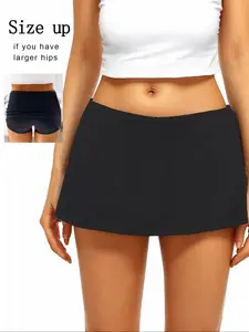 Women's Summer Yoga Shorts with Pockets, Anti-Exposure Low Waist Sports Skirt, Fashionable Fitness Wear for Ladies, Athletic Skort, Sporty Breathable Activewear Skorts