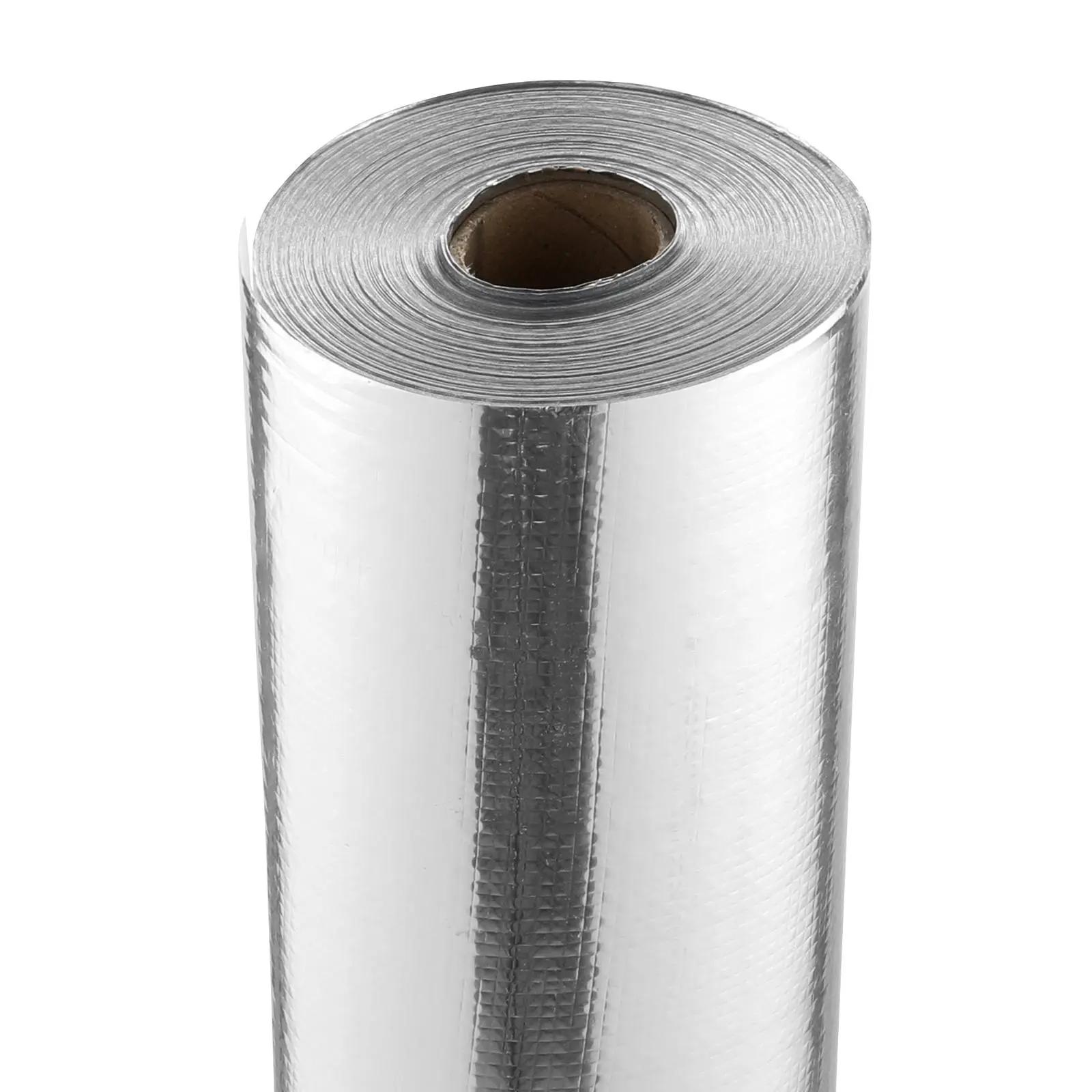 【summerfinds】VEVOR Double Reflective Insulation Roll, 6.5 Mil Woven Aluminum Foil PE Cloth Radiant Barrier, 48 in x 250 ft Energy Efficient Heat Shield, Easy Installation Durable for Window RV Roof (Father's Day Gift Option)