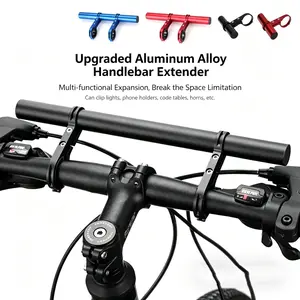 30cm Bicycle Handlebar Extended Bracket MTB Headlight Mount Extented Bar Road Mountain Bike Handlebar Extender Rack Parts