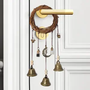 Hangable Boho Bell Ornament, Witch Bell Hanging Decor, Indoor and Outdoor Decor, Vintage Home Decor for Living Room Bedroom Garden Decoration