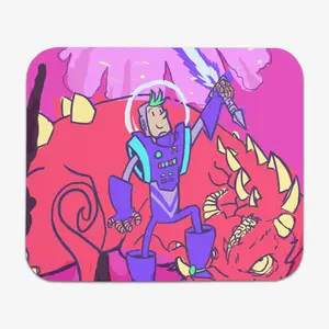 Space Dragon Slayer Mousepad