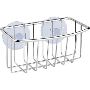 Sponge Holder for Kitchen Sink  with 2 Suction Cups, Efficient Sponge  for Kitchen Storage, Rustproof, Highly Adhesive