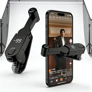 Rechargeable Auto Clicker with Digital Display, Clamp Design for Live Streaming & Gaming Automation, Essential Tool for Gamers, Esports Controller, Mobile Game Trigger, Gaming Accessory