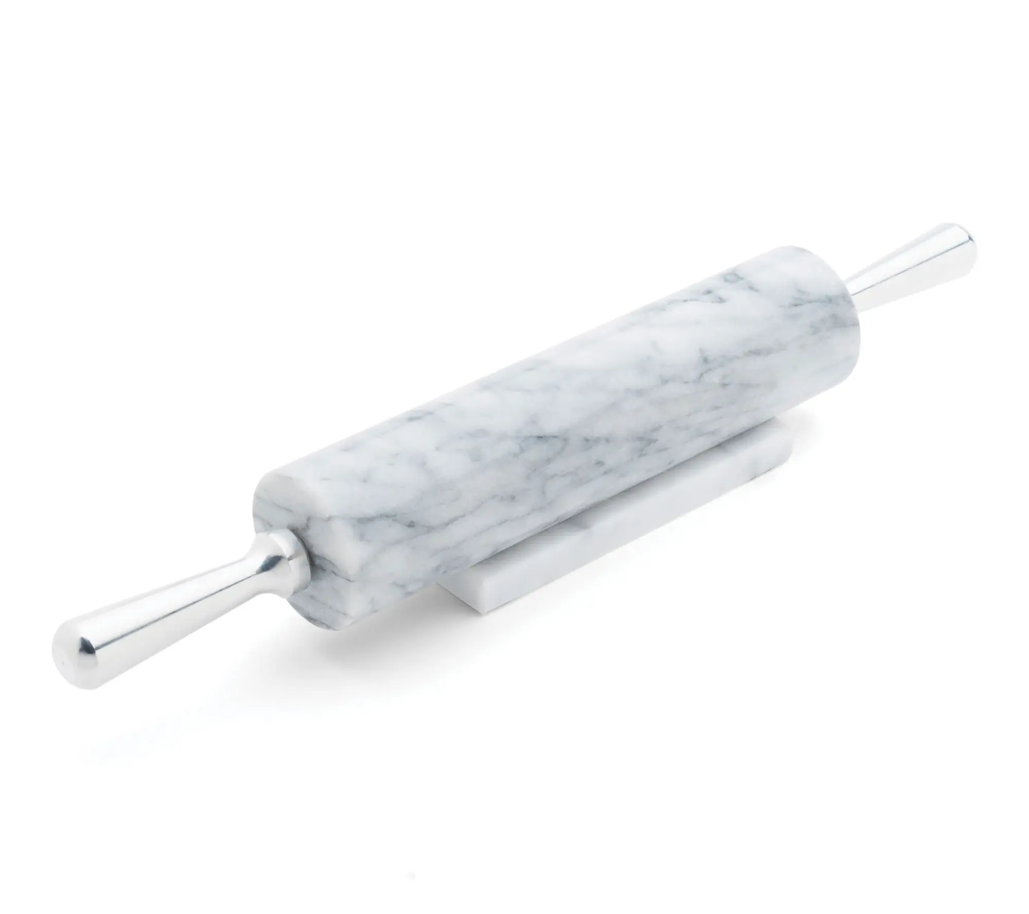 Fox Run Mrbl Rolling Pin Whi Alum.Hdl