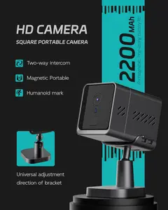 Wired Mini Wi-Fi Security CCTV Camera - 1080p HD, 360-Degree PTZ Motion Tracking, Color Night Vision, Smart Functionality, Micro SD Card Support, Wall Mount Compatibility, Indoor/Outdoor Local Use, Home Security, Smart Camera Security Cameras & Systems