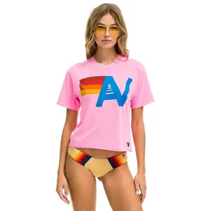 LOGO BOYFRIEND TEE - NEON PINK