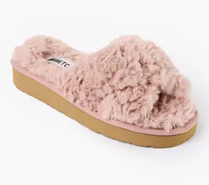 Minnetonka Women's Teddy Crossband Slippers