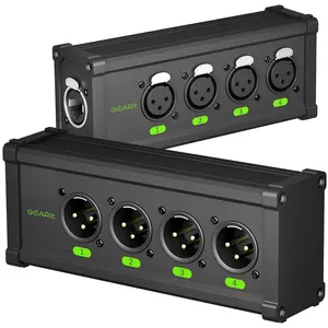 4 Channel 3-Pin XLR/DMX/AES-EBU Over Ethercon RJ45 Network Extender