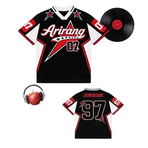ORIGINAL Kpop Jersey Outfit For Army, Jungkook Football Shirt, Concert World Tour T-Shirt, Custom Name Number Fit