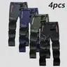 FallFreshness Men's Waterproof Insulated Fleece-Lined Plain Fitted Casual Thermal Pants with 4 Zippered Pockets, Non-Sheer, Machine Washable for Winter Ski, Snow Hiking Adventures,sohochic