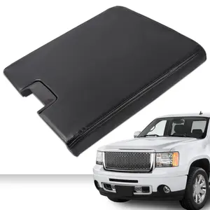 Black Center Console Lid Bench Fit for Chevy 2007-13 Silverado  GMC Sierra, Car Seat Organizer,Car Organizers and Storage,  Cars accessories