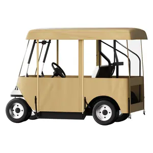 VEVOR Golf Cart Enclosure,  with 4-Sided Fairway Deluxe, 300D Waterproof Driving Enclosure with Transparent Windows, Fit for 2+2 Seats Golf Carts (Roof Up to 78.7''L)