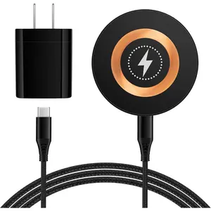 L-CGC004  Magnetic Wireless Charger Dock Magsafe Fast Charging Pad for Android Samsung Galaxy Z Fold7 Flip7 S25 Ultra Edge S24 FE S23 S22 S21,Wireless Charging Station with USB C Adapter for iPhone 16 15,Pixel9