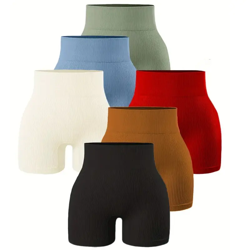 Women's High-Waisted Athleisure Gym Shorts - Sport-Ready Fitness Yoga Ruched Seamless Butt-Lifting Short Pants for Gym Workouts