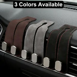 Car Seat Headrest Storage Hook, Leather Car Seat Back Organizer, Dual Hooks, Bag Holder, Automotive Accessories, Vehicle Interior