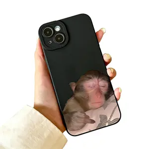 Monkey Pattern Phone Case, Full Body Shockproof Phone Protective Cover, Phone Accessories Compatible with iPhone 11 12 13 14 15 16 17Pro Max/Pro/Plus/Mini, Casing, Protection