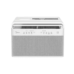 Pre-Owned Midea 8,000 BTU DOE U-Shaped Smart Window Air Conditioner, Energy Saving Inverter Cooling System, WiFi Smart App Control, Quiet Window Mount AC, Ideal for Bedroom Living Room Up to 350 Square Feet, Easy Installation Safety Window Air Conditioner