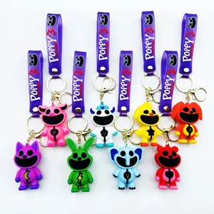 New Cross-Border Smiling Animals Poppy Keychain Smiling Critters Peripheral Pendant Cartoon Doll