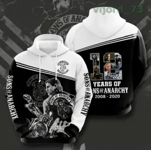New Fashion Sons of Anarchy 3D Hoodie All Over Prints All Size