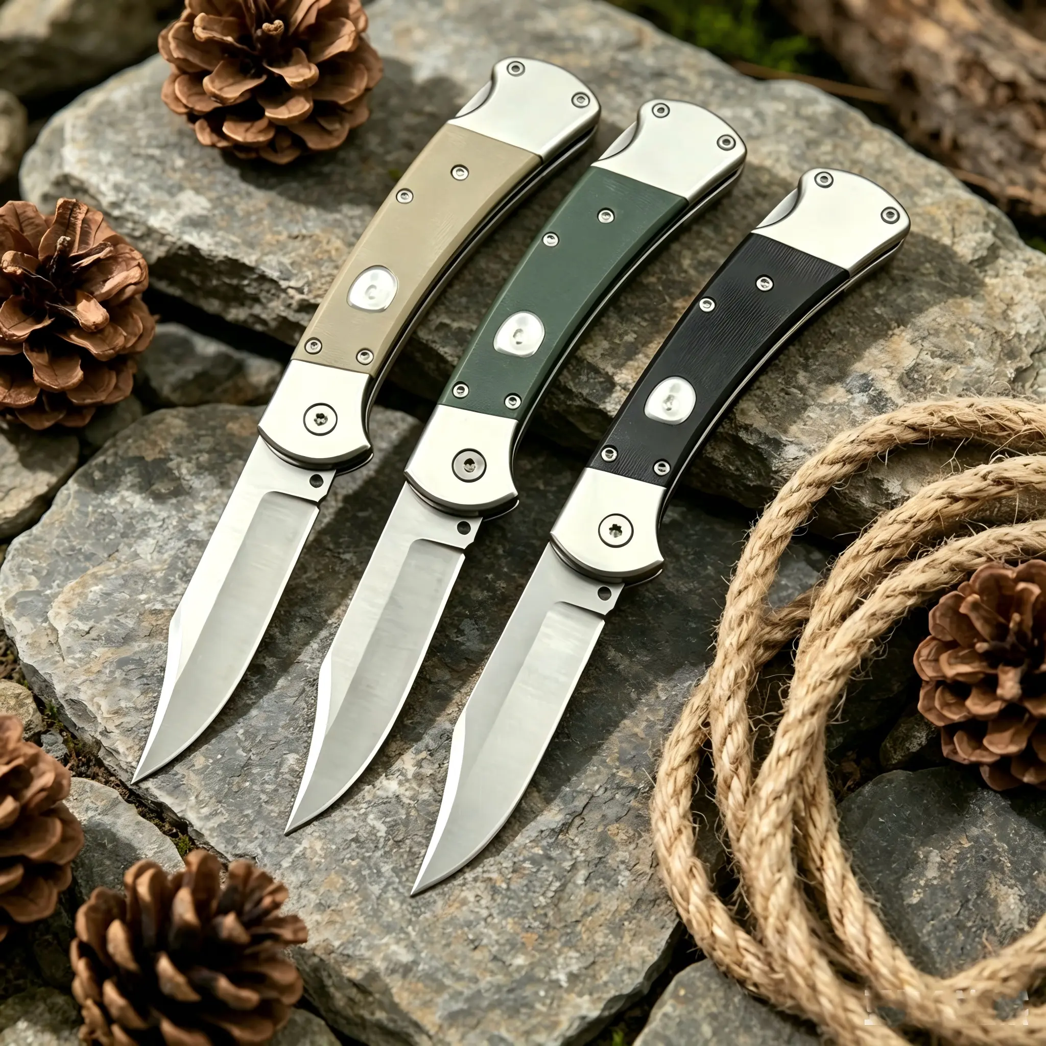 112 Folding Pocket Knife , Stainless Steel Sharp Blade, Outdoor Survival Tactical Rescue Utility Knife, Portable EDC Tool for Fishing Camping Home Office Use, Ideal Gift for Men Christmas Halloween