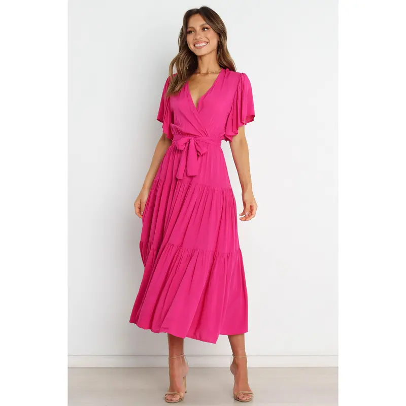 open lace back dress My Eternity Pink Lurex Sparkle Bow Mini Dress