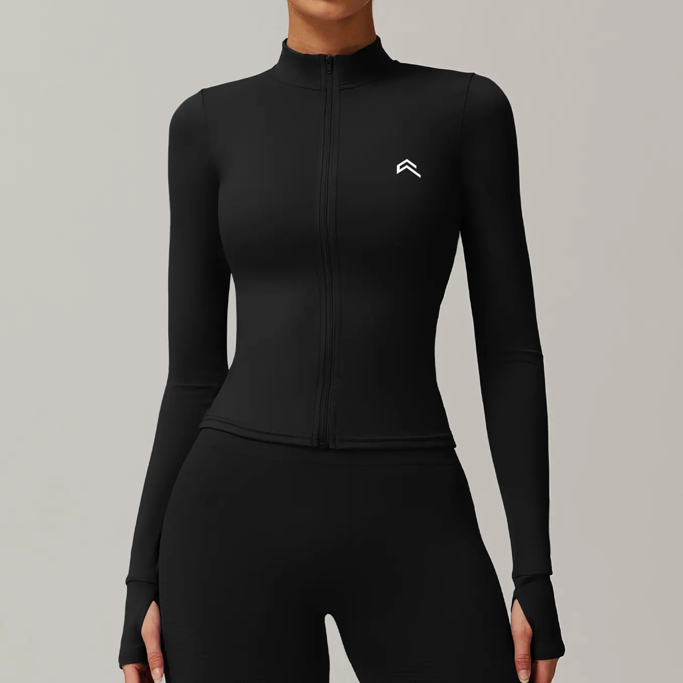 [With Logo] Oneractive  BreathableNaked Feel Zipper Jacket Women Quick Dry Tight Running Fitness Yoga Top