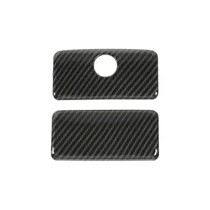 Co-Pilot Storage Box Handle Cover Trim - Car Interior Sticker, Car Organization Accessory with Carbon Fiber Look, DIY Installation, 2014-2018 Fit for Chevy Silverado Accessories, Compatible with GMC Sierra Car Organizer Car Trunk Organizer