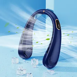 USB Rechargeable Neck Fan, Adjustable Speed Personal Fan, 360° Cooling Fan, Ultra-quiet Operation Neck Fan for Home Office Outdoor