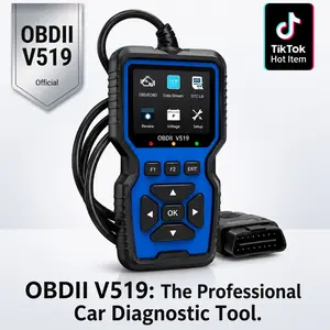 Professional OBD2 Scan Tool - Enhanced Engine Fault Code Reader, Reset Function, Mode 6/8 Advanced OBDII/EOBD Diagnosis, Battery Tester, I/M Preparation for All OBD II Vehicles