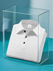 Men's Summer Business Polo Shirt, 100% Cotton Breathable Fitted Design, Simple Collar, Multiple Color Options Available, Tops