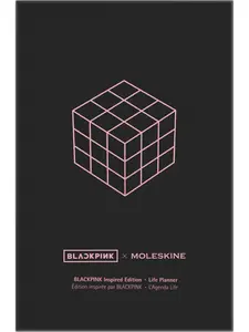 Moleskine x BLACKPINK Limited Edition Undated Life Planner in Gift box, Hard Cover, Large (5" x 8.25") Ruled/Lined, Black, 240 Pages