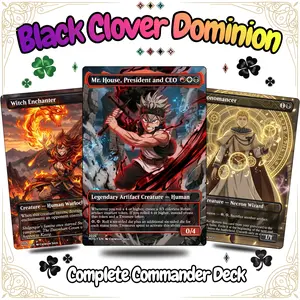 Dark Magic Kingdom Deck Proxy MTG – MTG Commander Anime Horror Theme | Custom Proxy Card Set | Casual EDH Play + Token