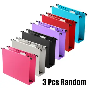 3-Pack Heavy Duty Plastic Hanging File Folders Suitable for Medical Charts & Bulk Files - Reinforced Polypropylene, Foldable Letter Size with 2-Inch Expansion, Expandable Filing Cabinets Dividers, Tear-Resistant PP Pages, Suitable for A4 paper