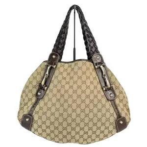 Pre-owned GUCCI GG Fabric Shoulder Bags Logo Supreme Tote Shoulder Bag
