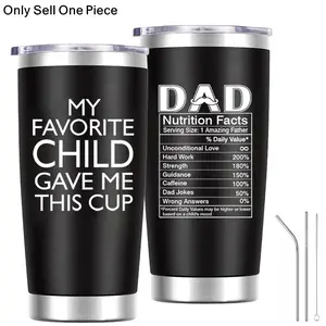 Father's Day Gift for Dad, 20 Oz Stainless Steel Tumbler, Perfect Birthday Present for Men, Father, Papa, Grandpa, Uncle