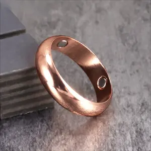 Pure Copper Magnetic Ring – Adjustable Open Finger Ring for Men & Women, Unisex Energy Jewelry, Lightweight, Comfortable & Stylish