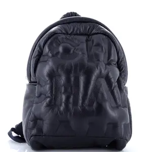 Pre-owned CHANEL Leather Backpacks Doudoune Backpack Medium by Rebag