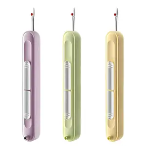 3 Pcs 2 in 1 Needle Threaders Seam Ripper,Sewing Supplies,Multifunctional Sewing Tool, Quick Sewing Machine Loop Automatic Needle Threaders (Purple/Green/Yellow) - Home Improvement.