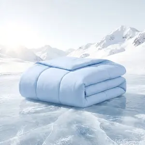 【MothersDay Gift】Cold Touch Fabric Absorbs Body Heat Double-Sided Cool Design Soft Fluffy Comforter for Night Sweats Hot Sleeper Christmas Gift OEKO-TEX Certified Eco-Friendly Materials