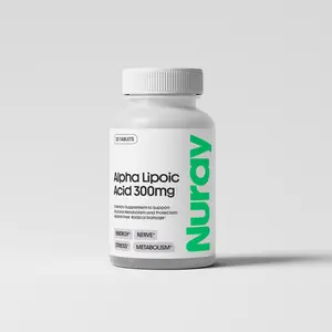 Nuray Alpha Lipoic Acid 300mg - Antioxidant Supplement for Healthy Aging, Supports Energy Production, Proper Nerve Function, Glucose Metabolism 60 cap